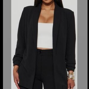 Fashion Nova Celine Black Blazer, Xs